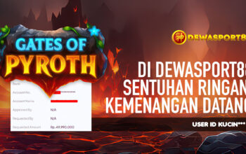 Testimoni Kemenangan Member DEWASPORT88 ID KUCIN*** Menang 150 Juta di Gates of Pyroth Pragmatic Play